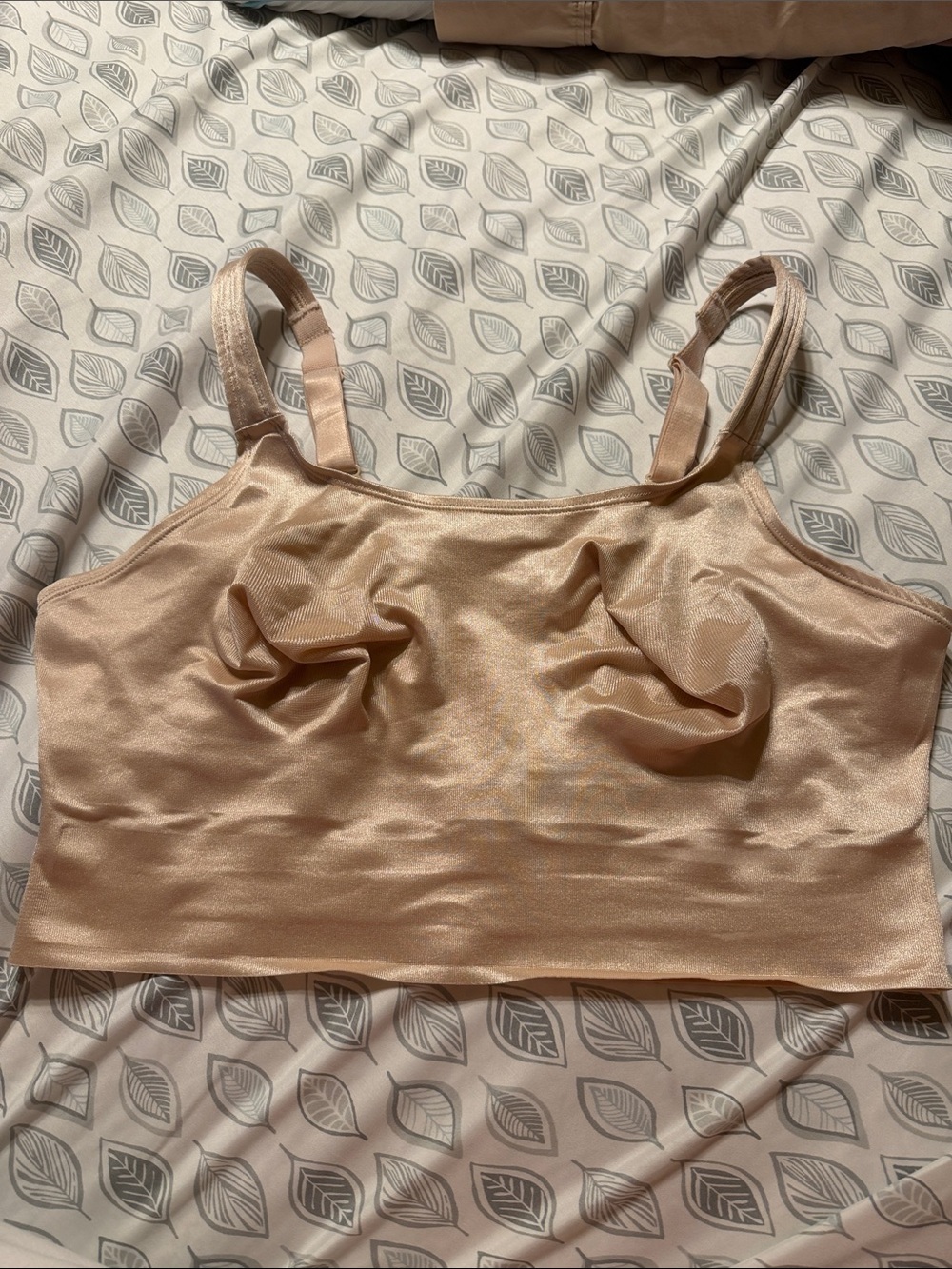 Ruby Ribbon Shimmery Nude Seamless Bralette
